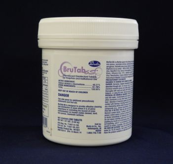 white container with white label - BruTab